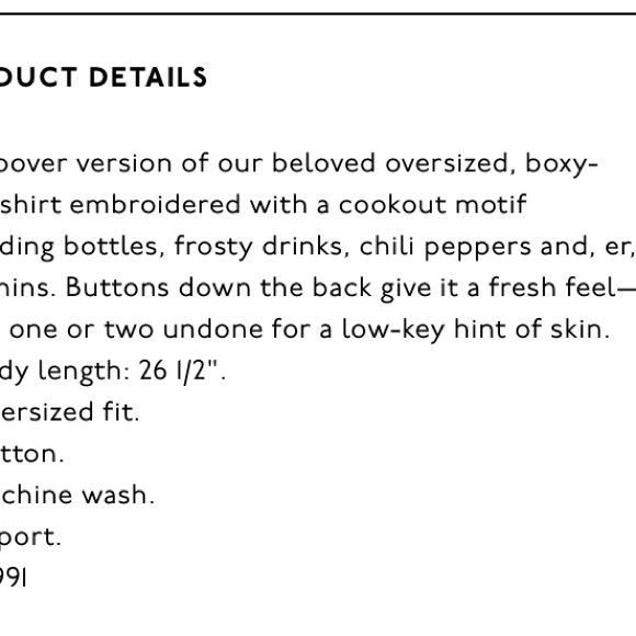 Madewell Summer Friday Embroidered Courier Button-Back Shirt - Picture 8 of 8